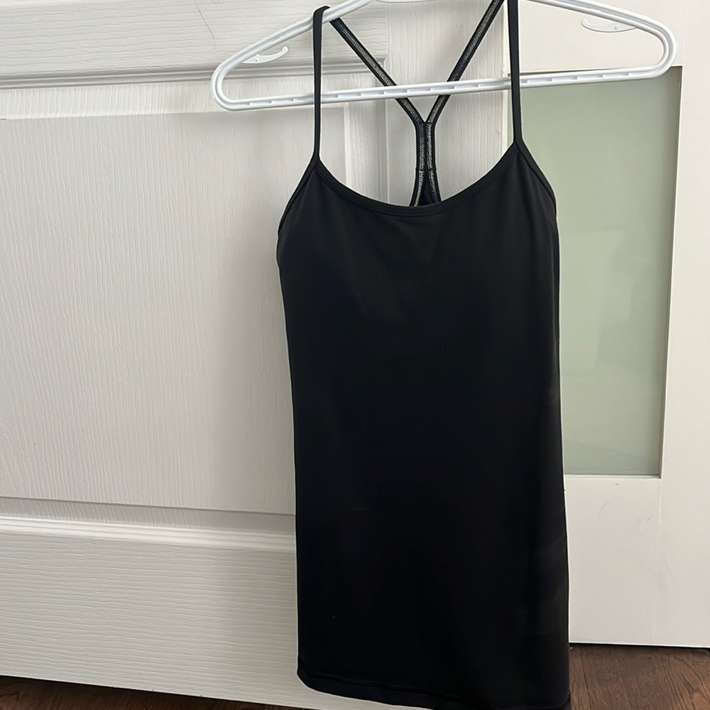 Lululemon tank with built-in bra. Size 6.